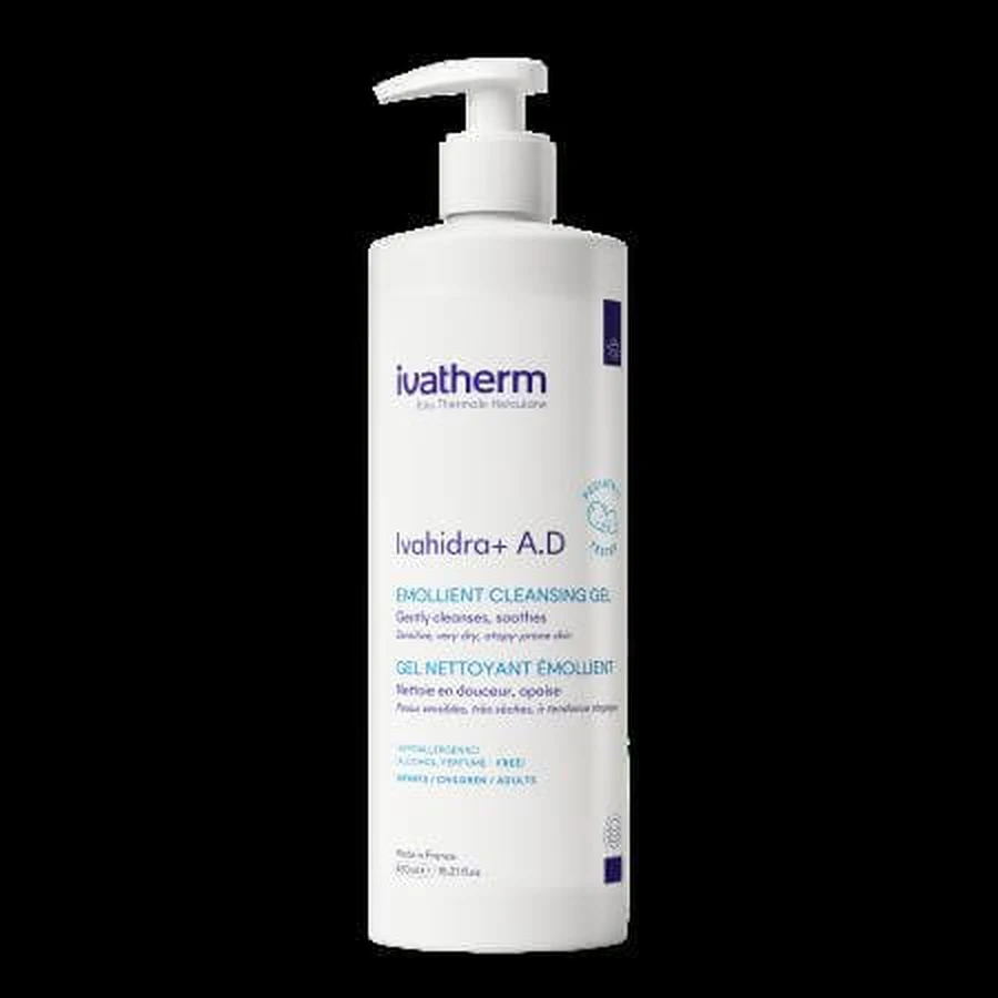Ivahidra+ A.D. Verzachtende reinigingsgel, 450 ml, Ivatherm