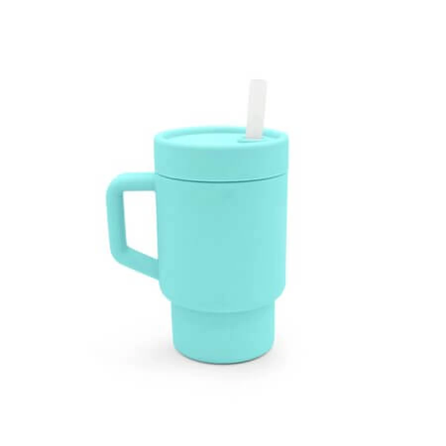 Tazza in silicone per bambini, blu, 290 ml, Melii