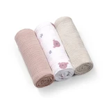Windeln aus Crepon-Musselin, 70 x 70 cm, lila, 3er-Pack, Babyono