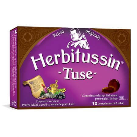 Herbitussine Hoest, 12 tabletten, USP Roemenië