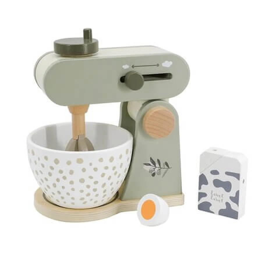 Giocattolo mixer in legno, verde oliva, dai 36 mesi in su, Label Label