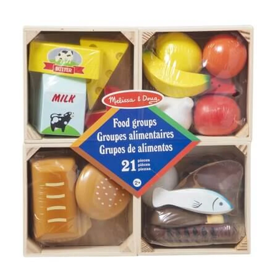 Houten speelset, speelgoedvoedsel, vanaf 2 jaar, 21 stuks, Melissa & Doug