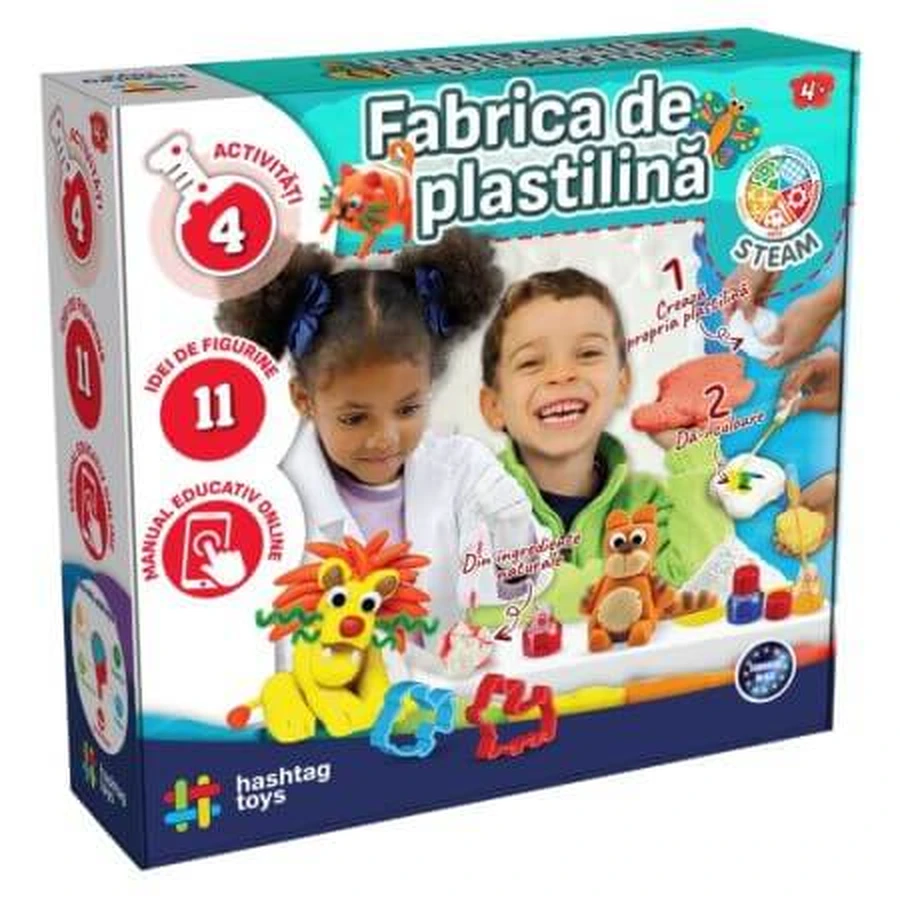 Speelklei-set ‘Dierenfabriek’, vanaf 4 jaar, Hashtag Toys