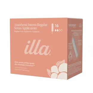 Tamponi in cotone biologico, misura standard, confezione da 16, Illa