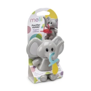 Schnullerhalter, blau, Elefant, Melii