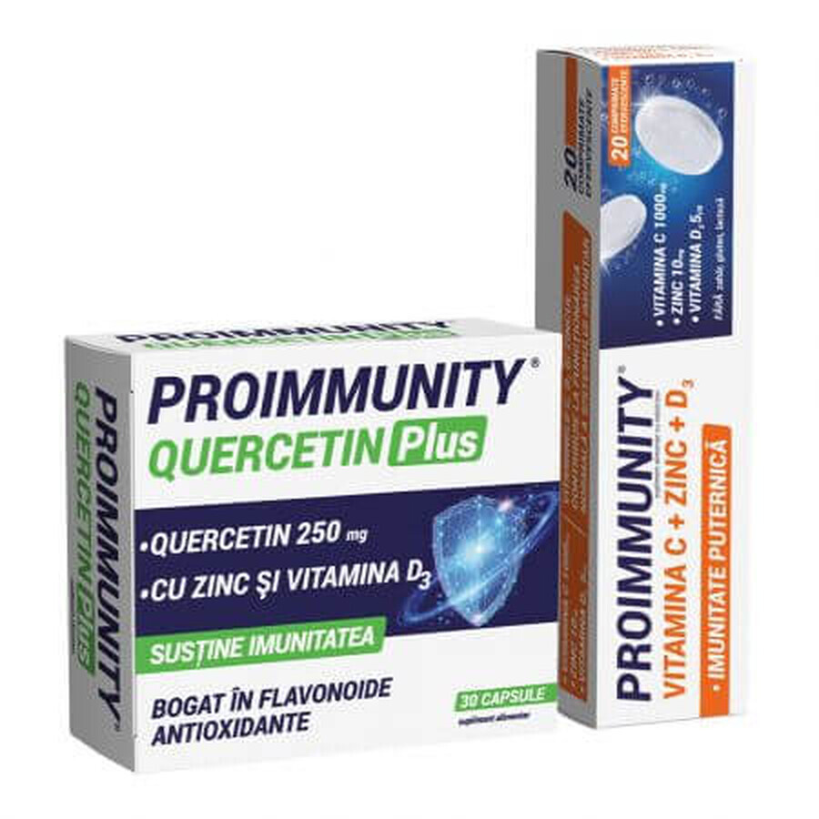 Proimmunity Quercetin Plus Package, 30 capsules + Proimmunity, 20 tablets, Fiterman Pharma