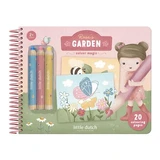 Libro para colorear «Rosa» con lápices de colores, a partir de 2 años, Little Dutch