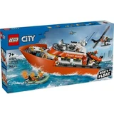 Coast Guard Rescue Boat and Helicopter, Ages 7+, 60504, Lego City