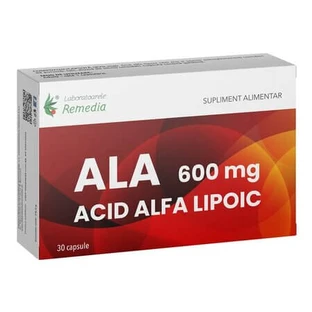 Alfa-liponzuur, 600 mg, 30 capsules, Remedia