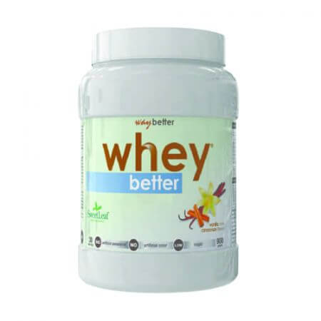 Whey Better Vanilla and Cinnamon Protein Powder, 900g, Way Better