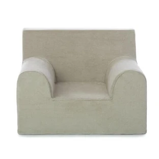 Fauteuil en velours pour enfants, beige, Twindeco
