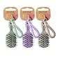 Natural Fiber Mini Keychain Hairbrush, Assorted Colors, 1 piece, Beter
