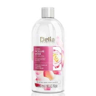 Kalmerend micellair water met rozengeur, 500 ml, Delia