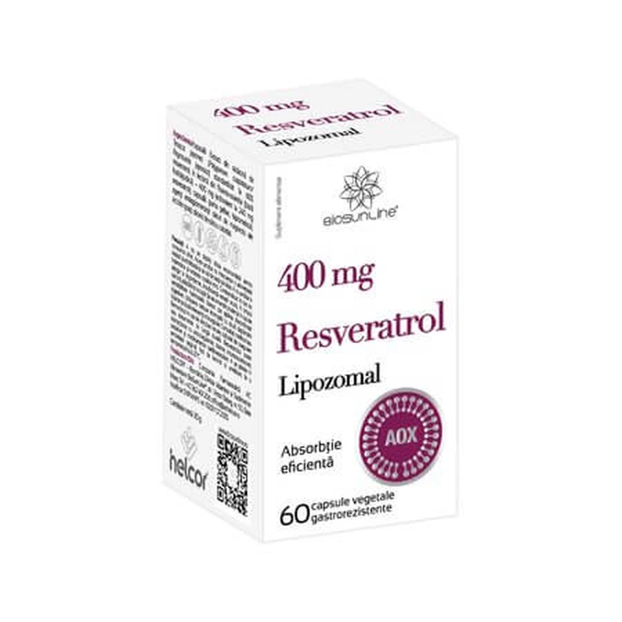 Resveratrol Lipozomal, 400 mg, 60 capsule, Biosunline