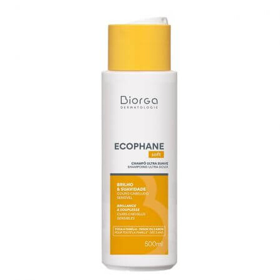 Shampoo for brittle hair Ecophane soft, 500 ml, Biorga