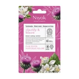 Clarify & Blaze Sheet-Gesichtsmaske, 10 ml, Niyok