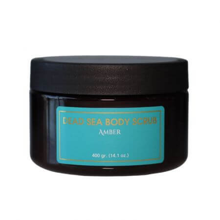 Scrub corpo con sale del Mar Morto e olio di ambra, 400 g, perle del Mar Morto