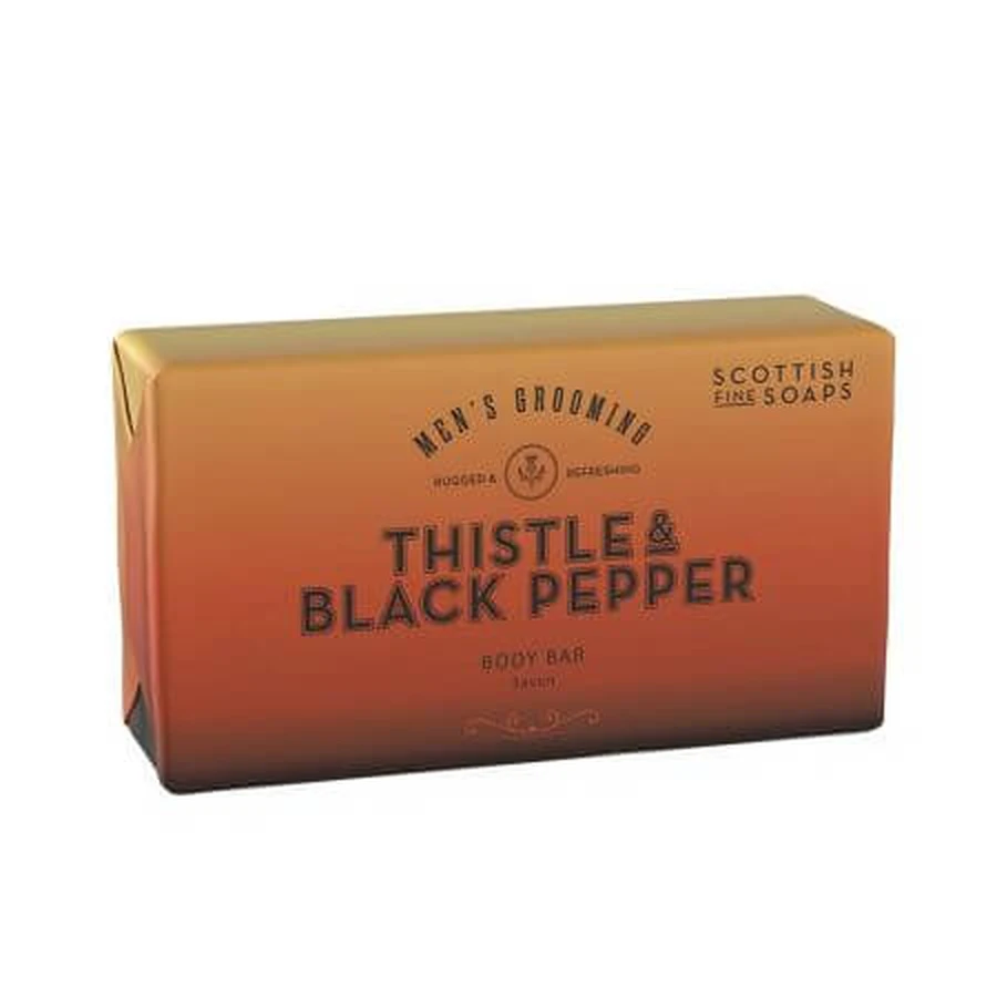 Jabón en pastilla «Thistle & Pepper», 220 g, Scottish Fine Soaps