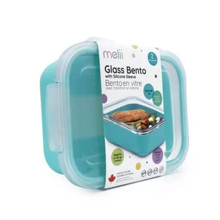 Glazen pot met antisliphoes, blauw, Melii