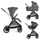 Cochecito 3 en 1 Bellagio, satén negro, a partir de 0 meses, Chicco