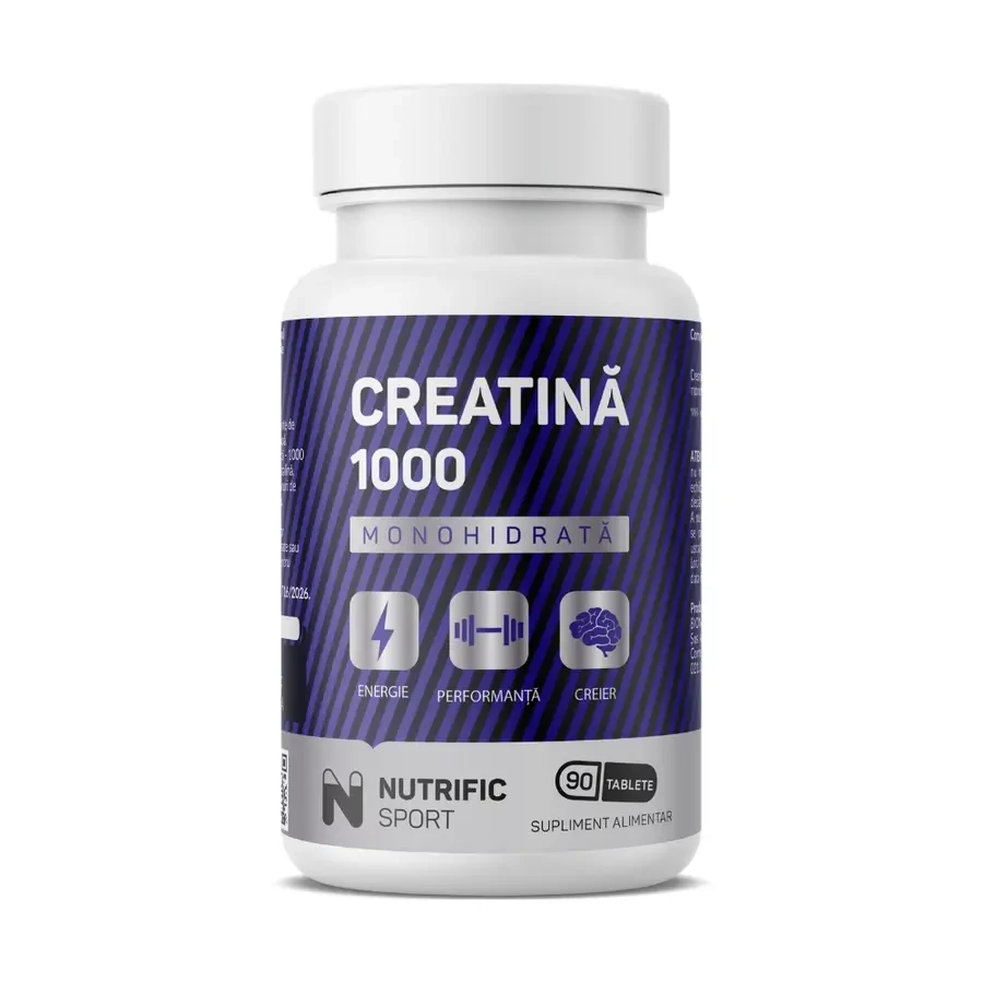 Creatine 1000-monohydraat, 90 tabletten, Nutrific