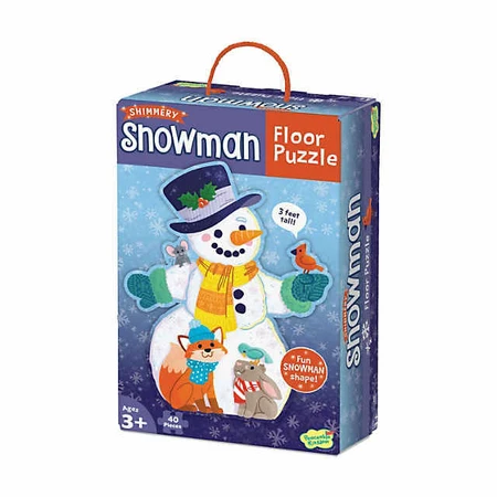 Snowman, un puzzle da pavimento a forma di pupazzo di neve