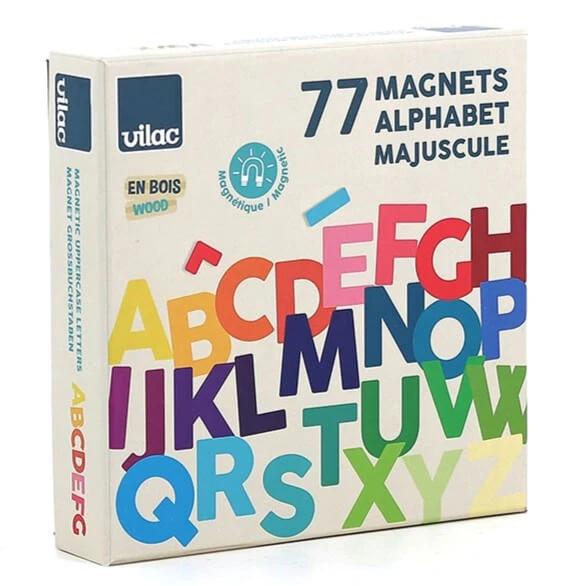 Magnetische houten hoofdletters - Vilac