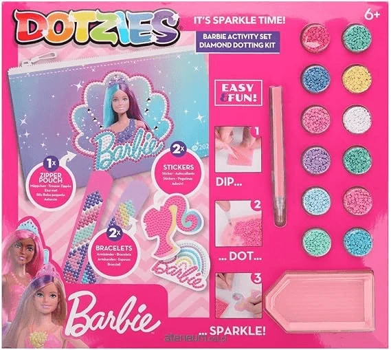 5-in-1 creatieve set, Barbie, diamantschilderen