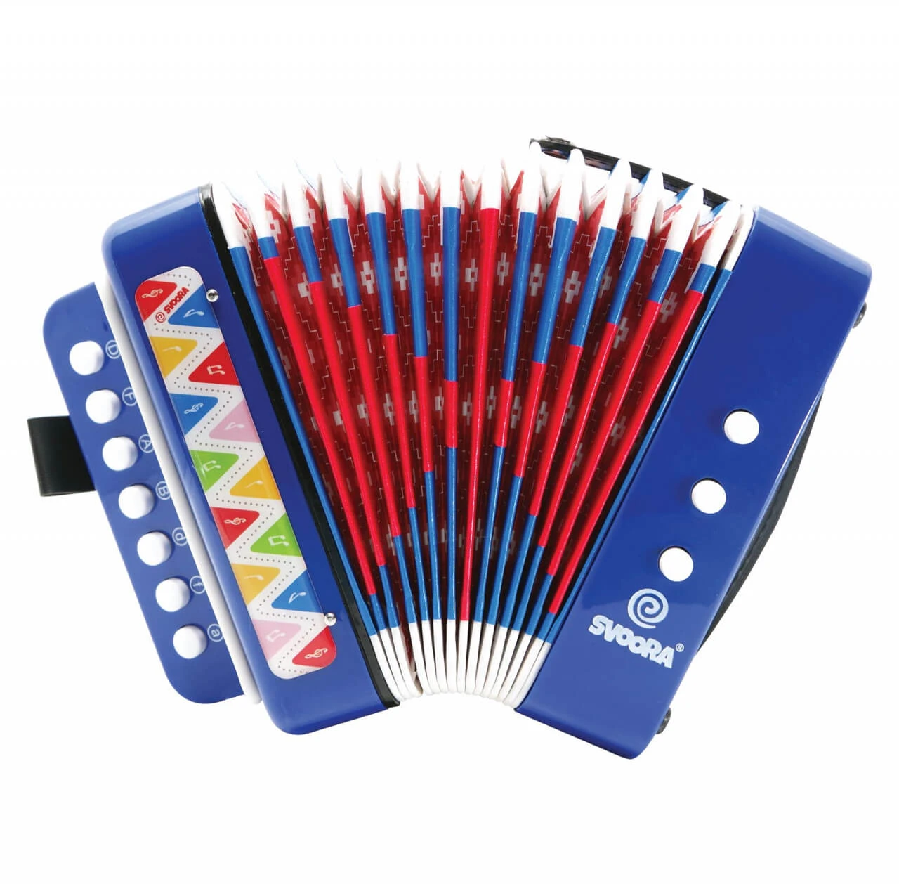 Blauwe accordeon
