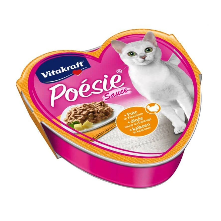 VITAKRAFT POESIE KALKOEN- EN KAASSAUS, 85 G