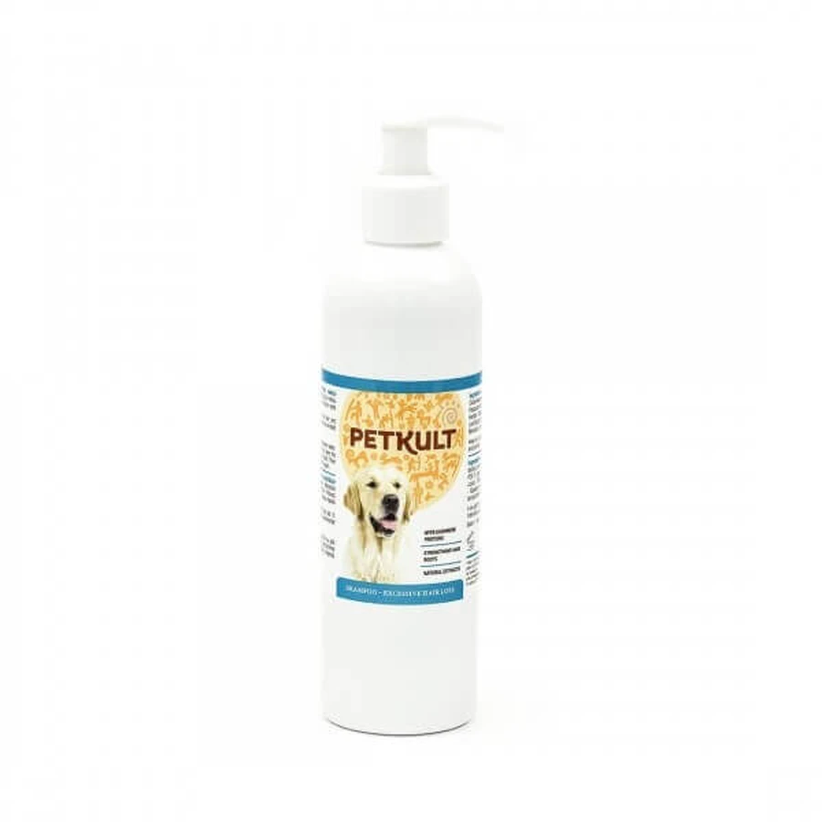 PETKULT Shampoo gegen übermäßigen Haarausfall bei Hunden, gegen Haarausfall, Flasche, 250 ml