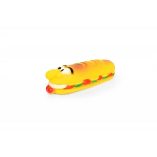 LEOPET Fun Bread, apporteerspeeltje voor honden, S-L, vinyl, lichaamsbeweging, veelkleurig, 18 x 5,5 x 4,5 cm