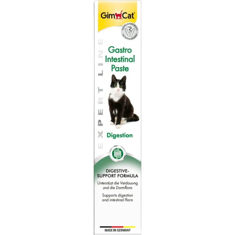 GIMCAT Gastro Intestinal Paste, pâte fonctionnelle pour chats, système digestif, (garniture), 50 g