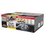SHEBA Fresh & Fine Selections, Gevogelte, natvoer voor katten in zakjes (in saus), multipack, 50 g x 50 zakjes