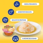 INABA Ciao Dashi, kip en bonito-vlokken, graanvrij natvoer voor katten (in saus), 70 g