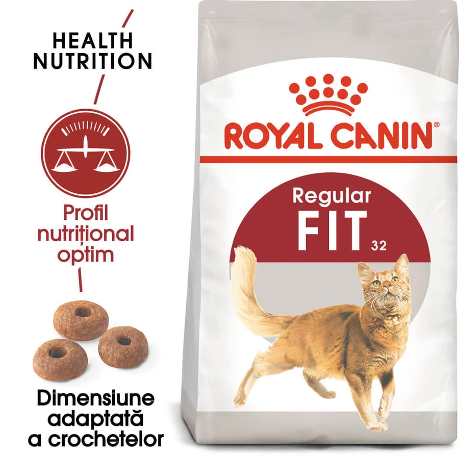 ROYAL CANIN Fit32 Adult, droogvoer voor katten, matige lichaamsbeweging, 4 kg