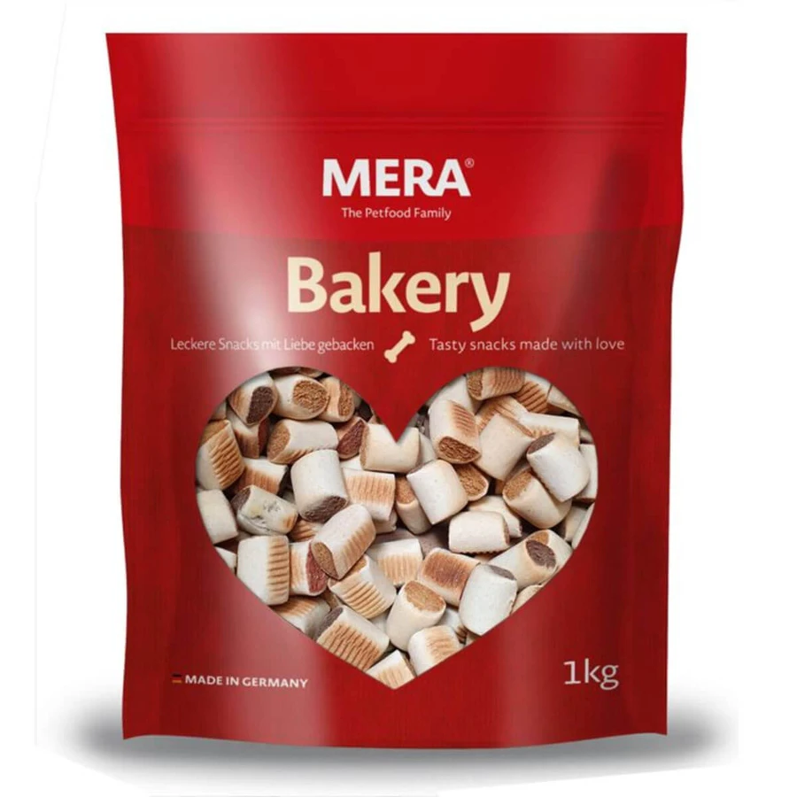 MERA Bäckerei-Brötchen, XS–XL, Huhn und Rind, Hundeleckerlis, 1 kg