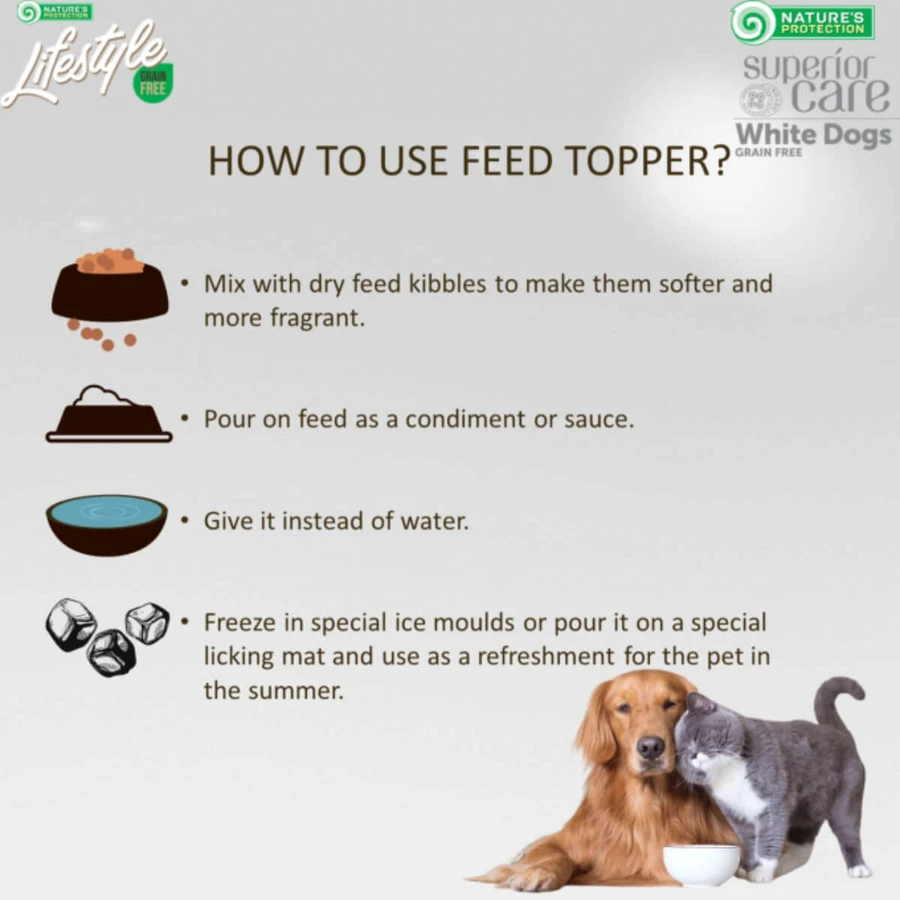 NATURES PROTECTION Lifestyle Sensitive Digestion Soup, Tonijn, nat kattenvoer met één eiwitbron, spijsverteringsstelsel, (topping), 140 g