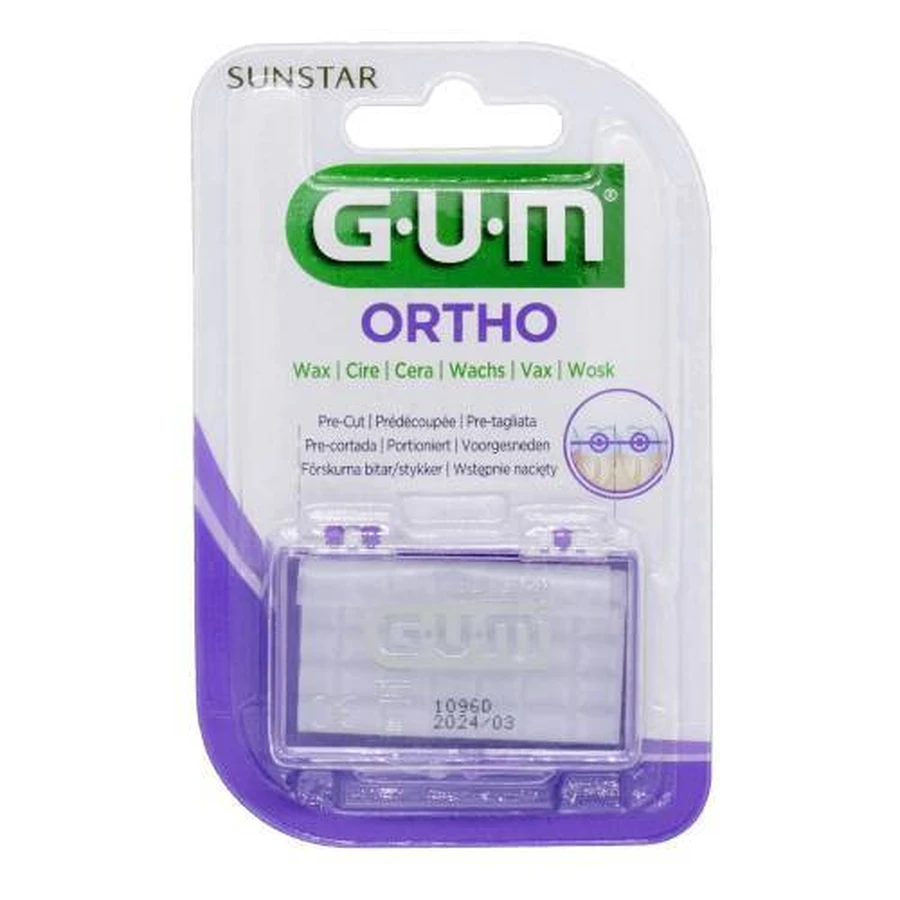 GUM 724 Orthodontische was, met mintsmaak, 1 stuk