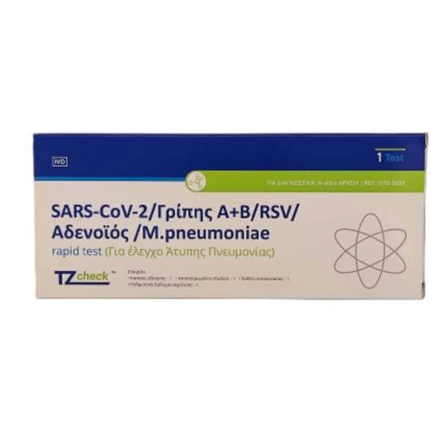 RAPID test for SARS-CoV-2/influenza A+B/adenovirus/M. pneumoniae