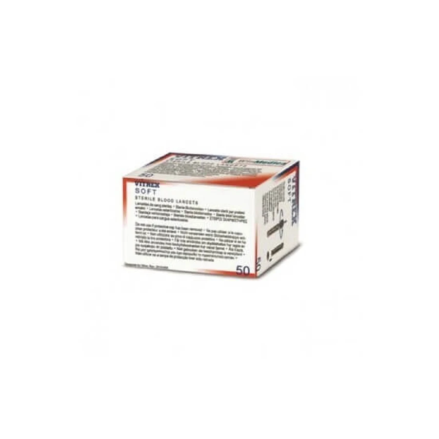 WINMEDICA Vitrex Soft-Lanzetten, 50 Stück