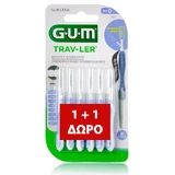 GUM 1312 Trav-Ler interdentale borsteltjes 0,6 mm x 6, 1 + 1 (50% korting op het tweede artikel)