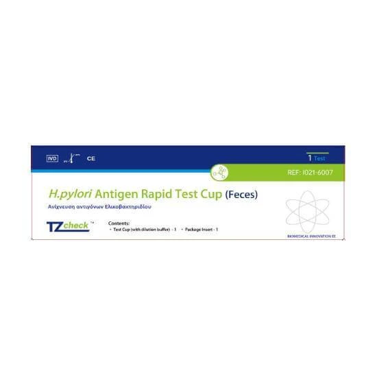 TZ CHECK H. pylori-antigeen-sneltest – Detectie van Helicobacter pylori-antigeen, 1 stuk
