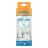 Dr. Brown's | Options+ Anti-Kolik-Flasche aus Kunststoff mit weitem Flaschenhals, ab 0 Monaten, Elefant | 150 ml