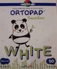 Ortopad White Regular | Parches oculares autoadhesivos para niños, 8,5 x 5,9 cm | 50 unidades