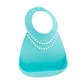 Munchkin | Make My Day Baby Silicone Bib, Tiffany Blue, 6m+ | 1 pc