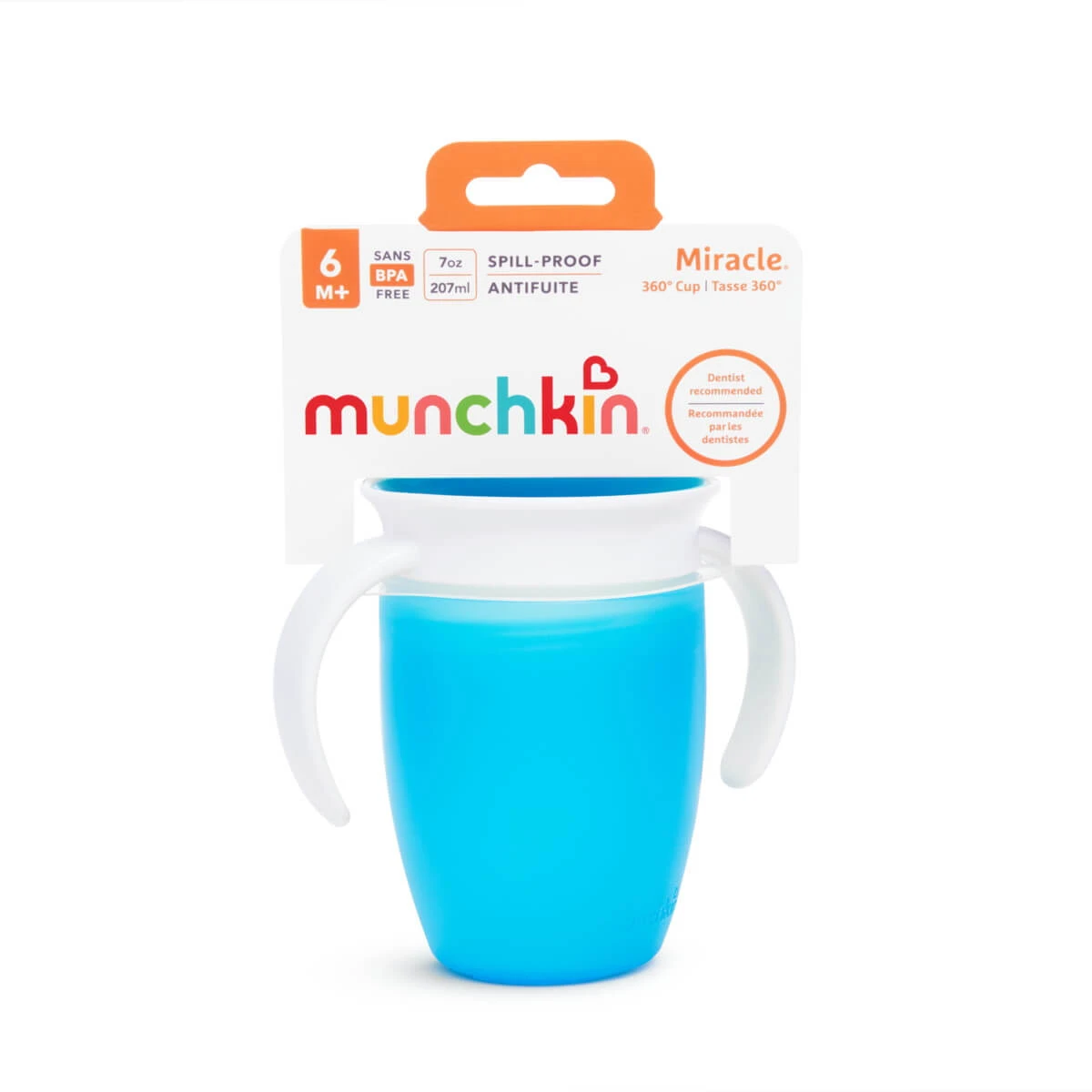 Munchkin | Miracle 360 Trainer Cup-trainingsbeker 6 maanden+ Blauw | 207 ml