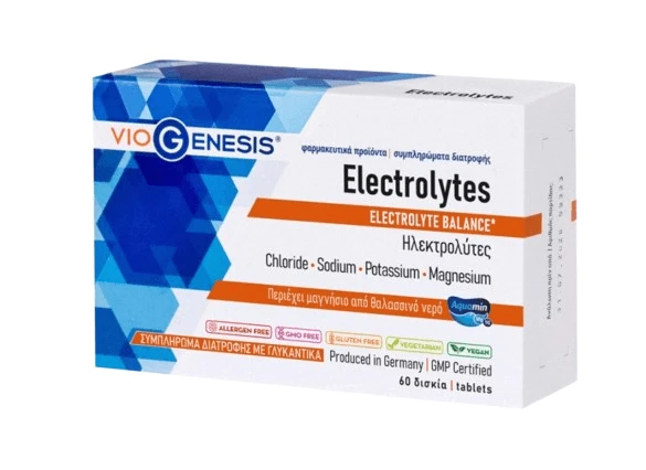 VioGenesis | Elektrolyten – Voedingssupplement met elektrolyten | 60 tabletten