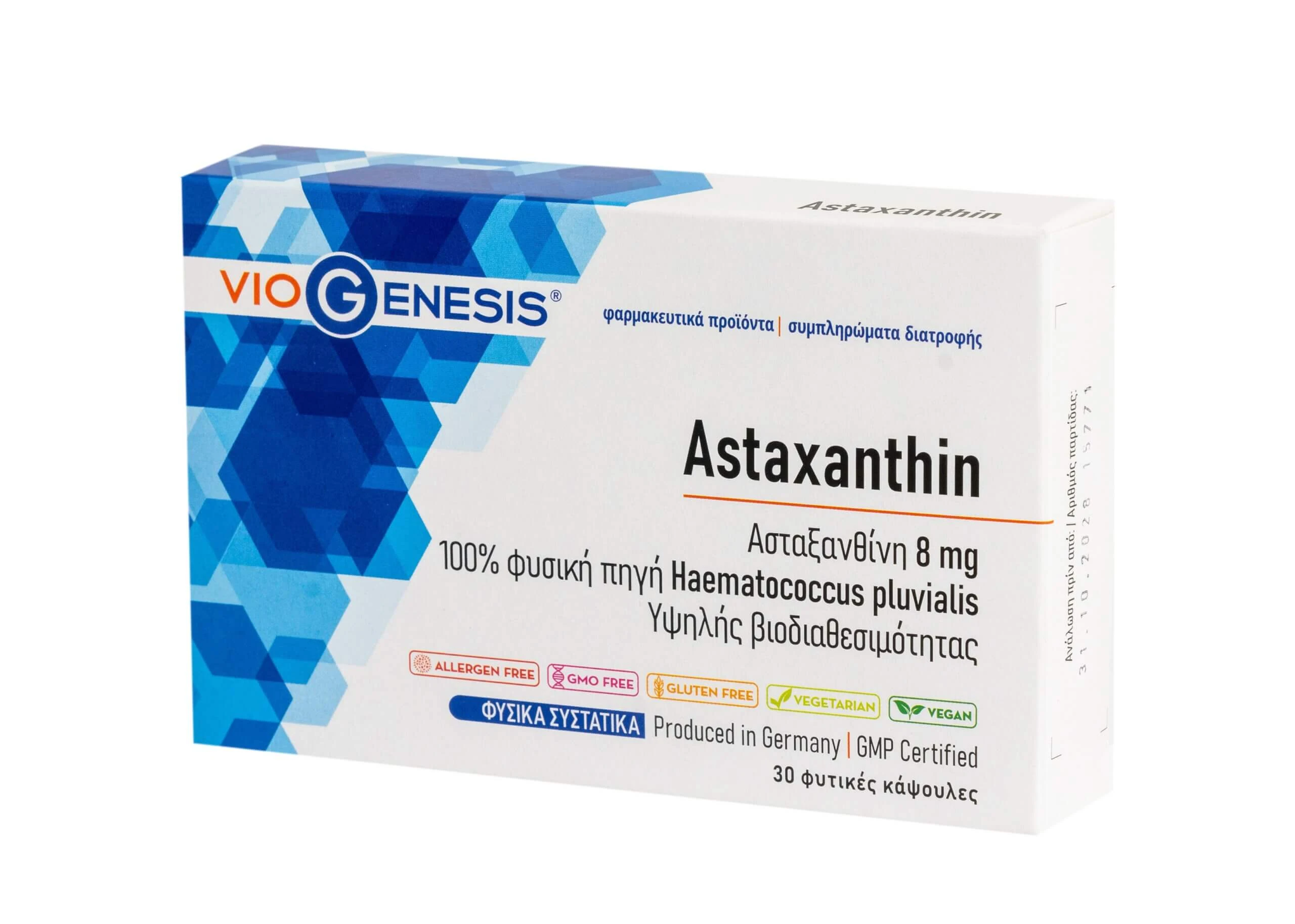 VioGenesis | Astaxanthine 8 mg | 30 capsules