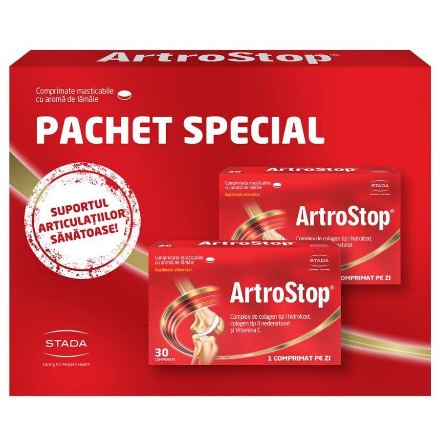 Artrostop Kollagen Paket, 30+30 Tabletten, Stada